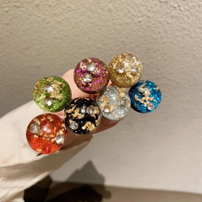 Metal Gold Color Women Hairpins Hair Accessories Gift Gold Foil Starry Sky Hair Clips Hair Sticks Fashion Jewelry