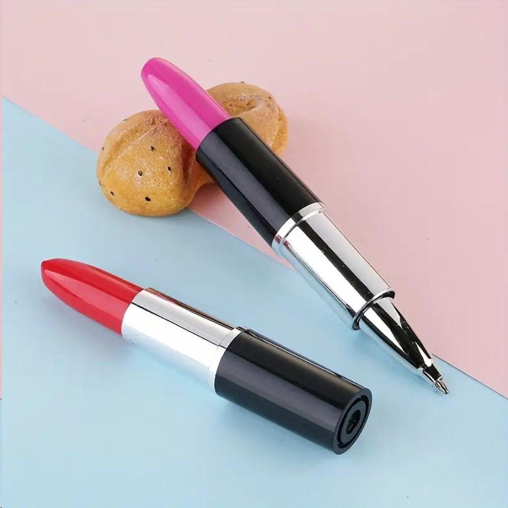 Lipstick Shape Gel Pen Lifelike Funny Signature Pen Novelty Pen Marker Pen Calligraphy