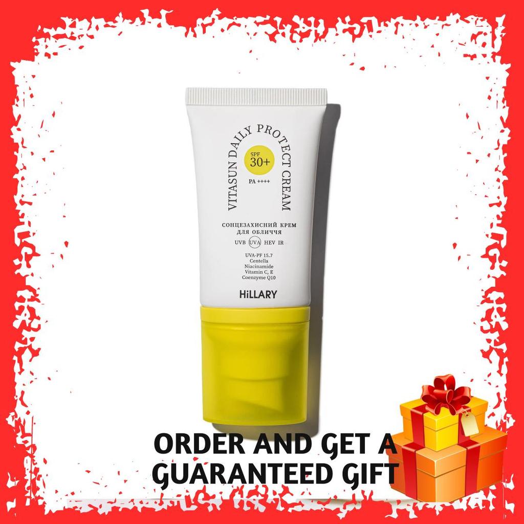 Sunscreen SPF 30+ Hillary VitaSun Daily Protect Cream, 40 Ml
