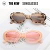 Retro Oval Sunglasses Small Frame Sunglasses For Women Men Jelly Color Gothic Glasses UV400 Fashion Shades Oval Mirror  New