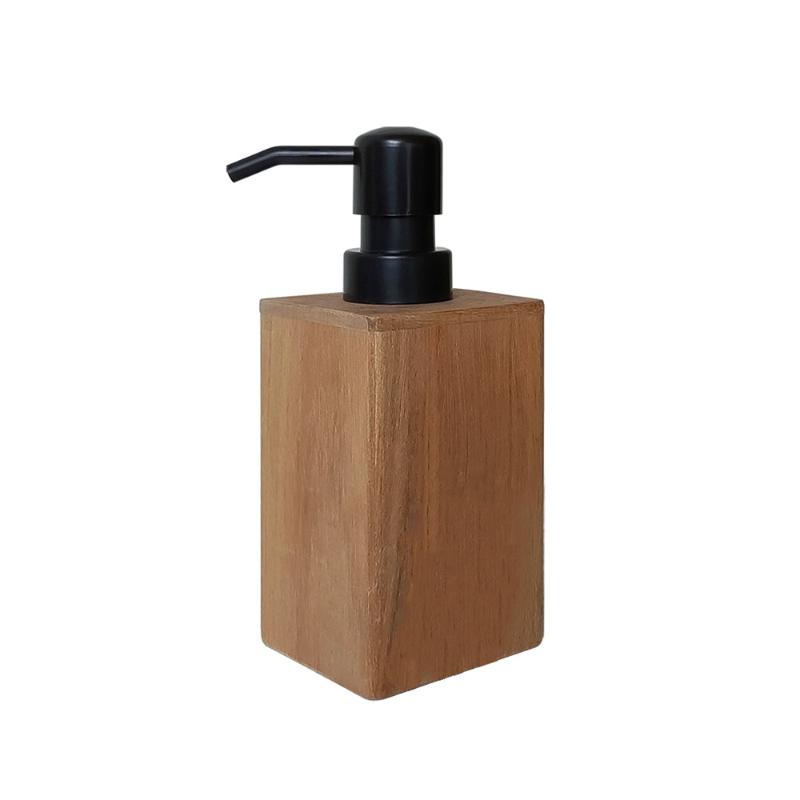 Luxury Wooden Soap Dispenser Hand Sanitizer & Lotion Bathroom Accessory - Ideal For Home & TravelSoap Bar Dispenser