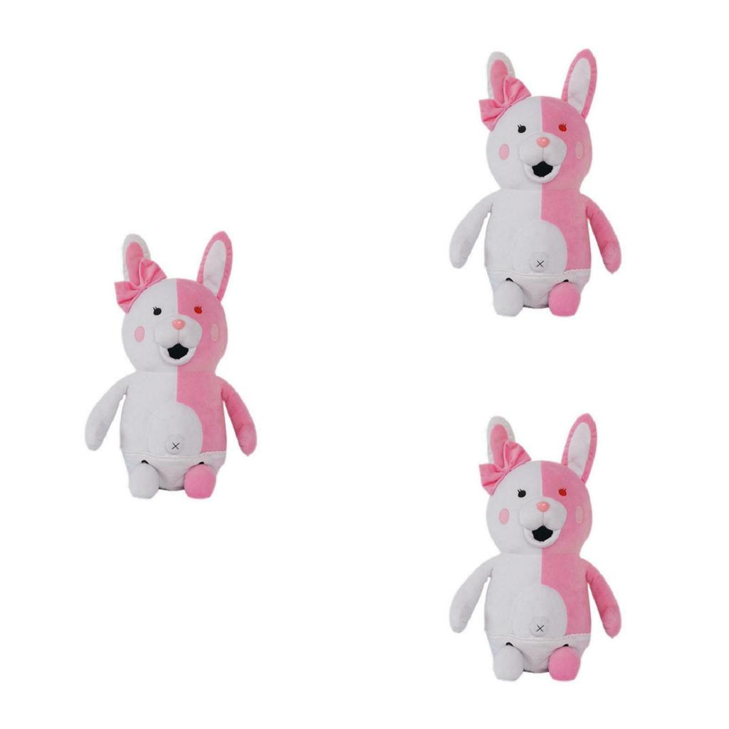 Plüsch Danganronpa Monokuma Bär und Monomi Hase Kuscheltier Perfekt für Kinder