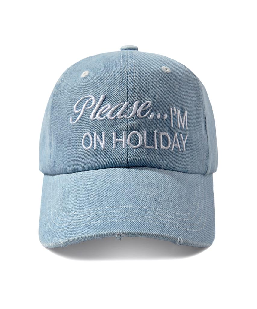 EXPRESSHOLIDAY Am On Holiday Ball Cap_Light Blue