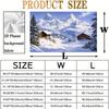 Swiss Matterhorn Snow Mountain Backdrop Winter Nature Background for Christmas & New Year Decoration