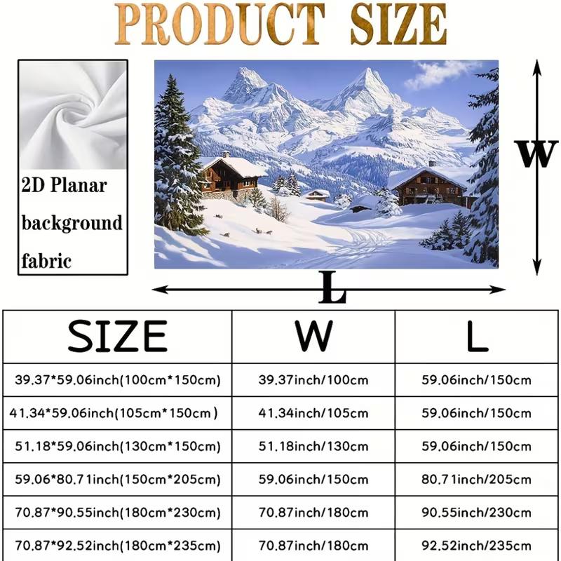 Swiss Matterhorn Snow Mountain Backdrop Winter Nature Background for Christmas & New Year Decoration