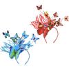 Boho for Butterfly Headband for Butterfly Wings Headwear Novelty for Butterfly Hair Band Halloween Wedding Headpiece Par