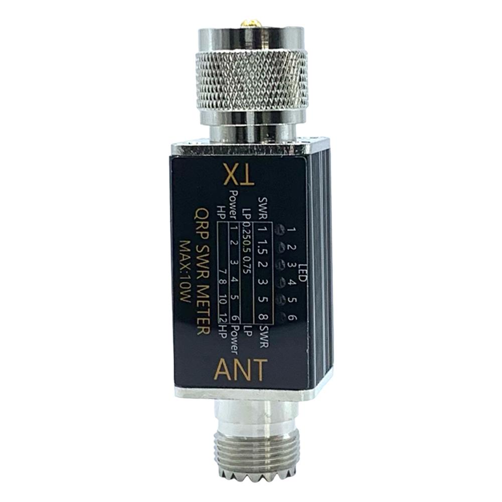 1- 30mhz 10W 6 LED SWR Meter Shortwave SWR Power Meter No Batteries Required LED Indicator SWR Meter for Shortwave Radio