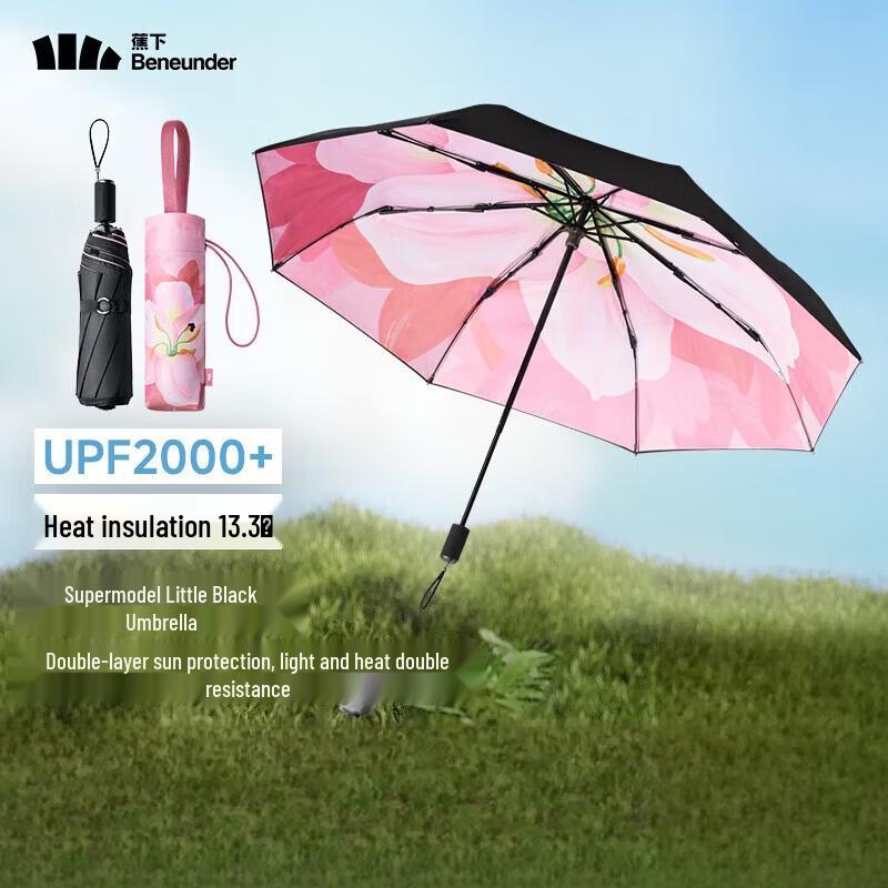 Beneunder Wildflower UV Protection Three-Fold Umbrella