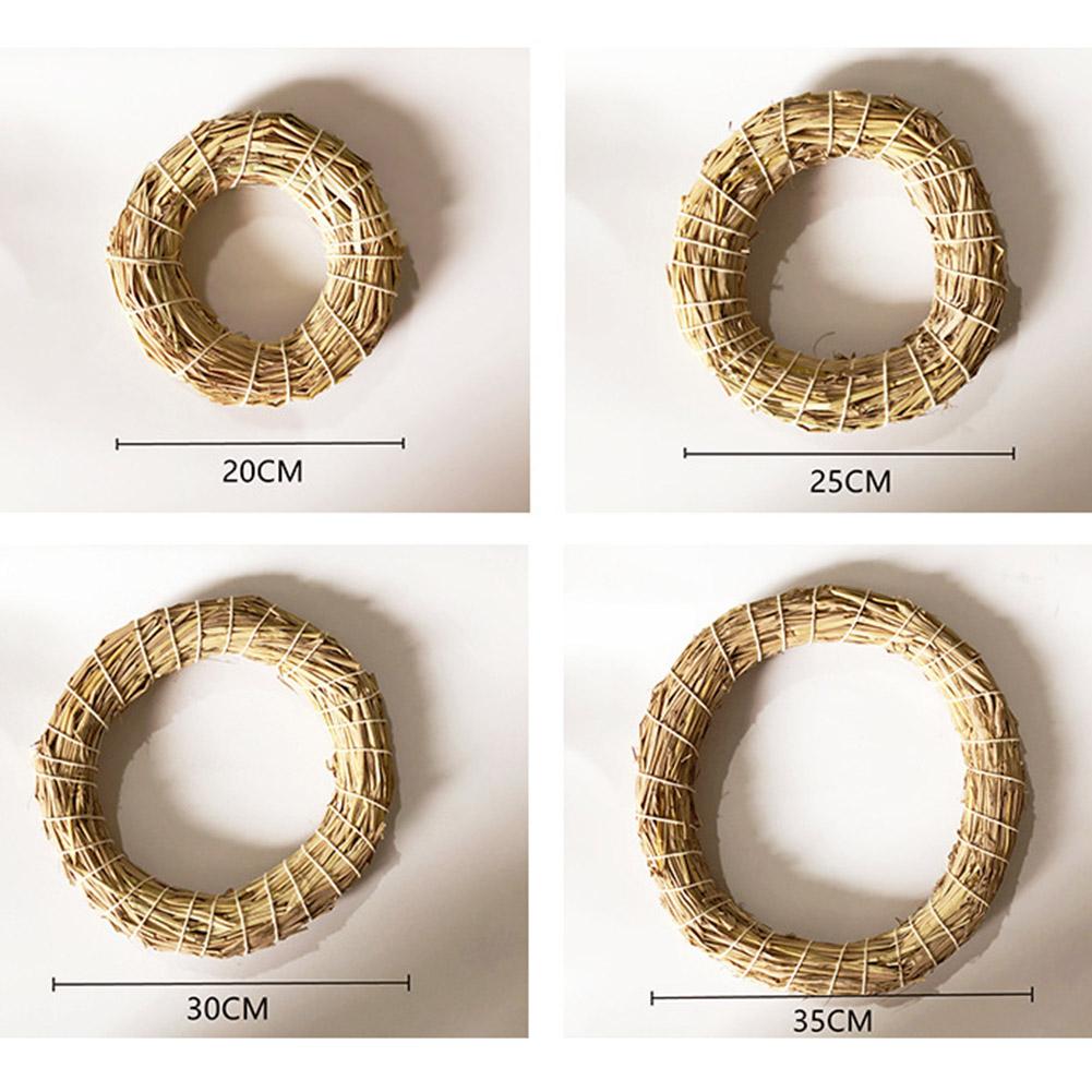Handmade Natural Straw Wreath Multifunctional Base for Crafts and Decorations Add a Natural Vibe To Your Space