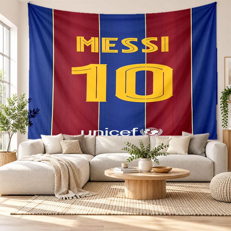 Lionel Messi Wall Tapestry, Soft Fabric Wall Hanging, Decorative Backdrop For Bedroom Home Wall Art
