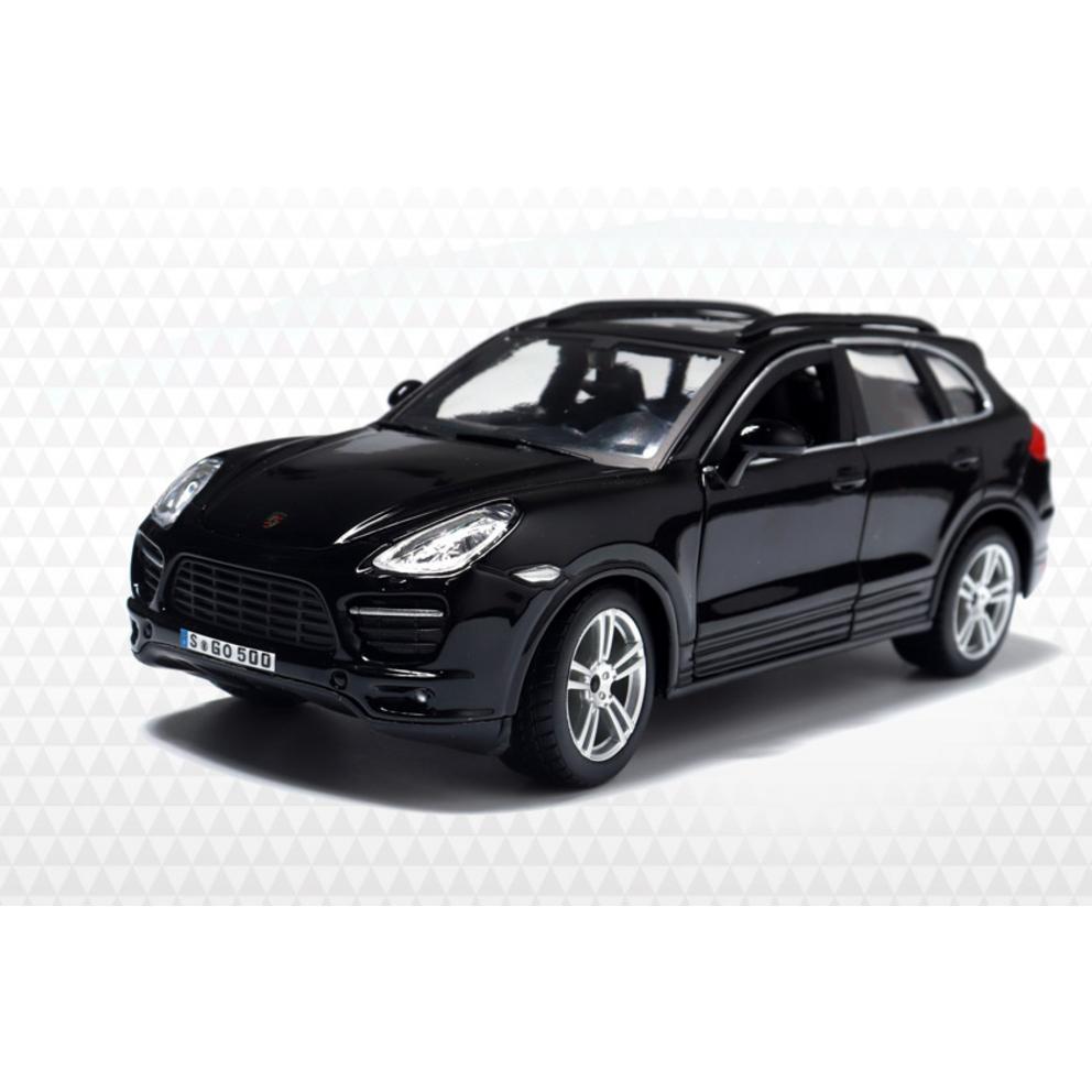 Bburago 1:24 Black Porsche Cayenne Turbo Diecast Model Car
