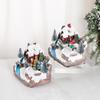Musical Rotating Christmas Resin Snow Scene Ornament