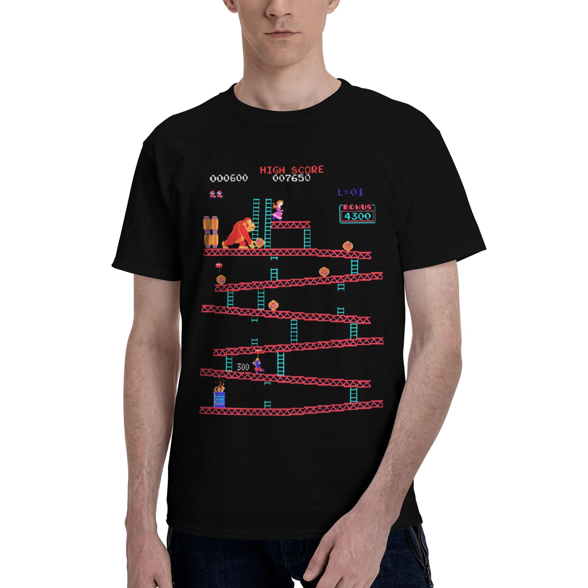 

Casual Donkey Kong Game T-Shirts Men Women Round Neck Cotton T Shirts Short Sleeve Tee Shirt Plus Size Tops S