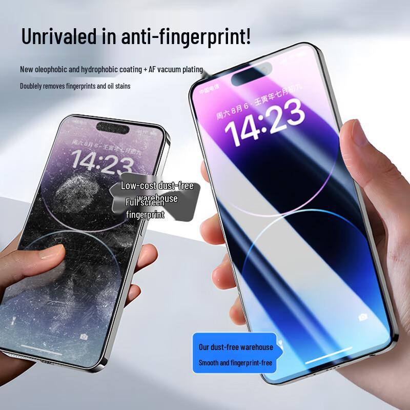 Rehua iPhone Tempered Glass Screen Protector with Auto-Alignment Applicator