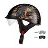 Helmet Men's Motorcycle Pedal Half Helmet Four Seasons Universal Lenses Transparent Women's Helmet Electric Vehicle Riding