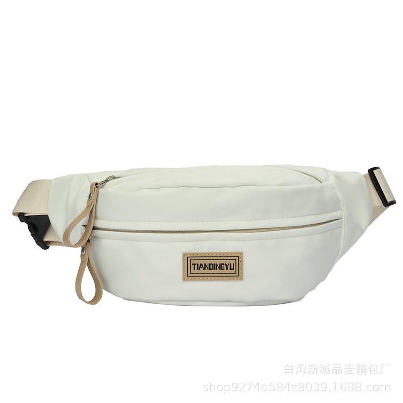 Summer Popular Couple Chest Bag Manufacturer Small Bag Women's New 2025 Popular Nylon Cloth Crossbody Bag Waist Bag