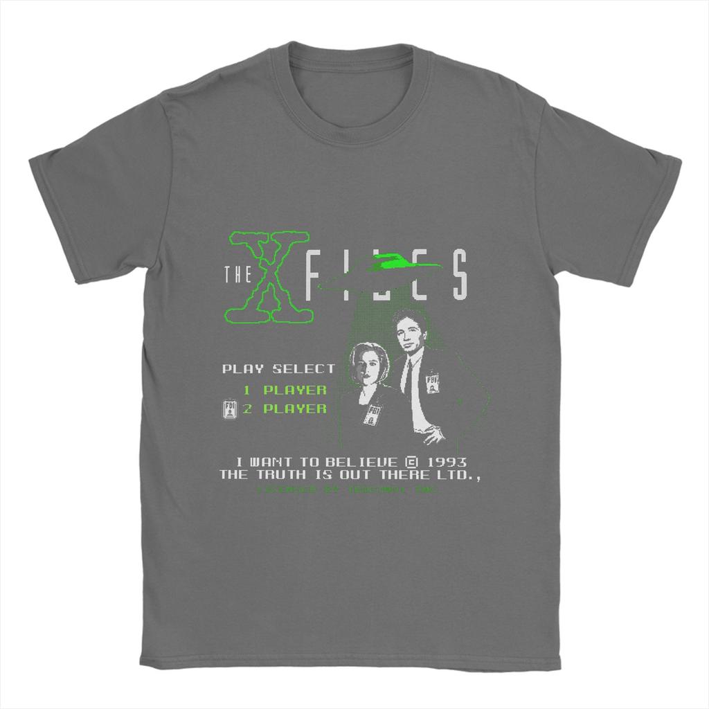 The X Files Movie T Shirts Men's  100% Cotton Novelty T-Shirt Crewneck  Tee Shirt Short Sleeve Clothes Birthday Present