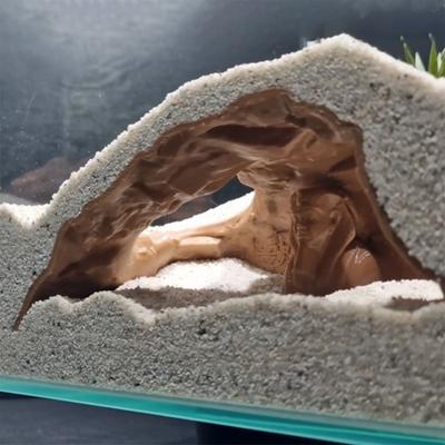 Aquarium Tunnel Cave Egyptian Gravel Tunnel And Shrimp Hideout Small Fish Pharaoh Under with Viewing Ports for Betta