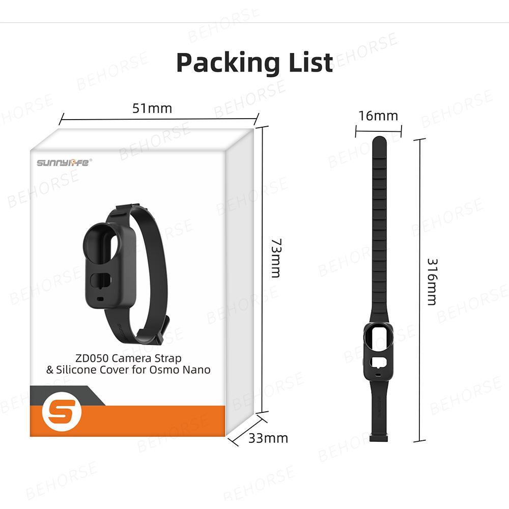 Hand Wrist Silicone Strap For DJI Osmo Nano Silicone Case Protective Cover Adjustable Strap For DJI Osmo Nano Camera Accessories