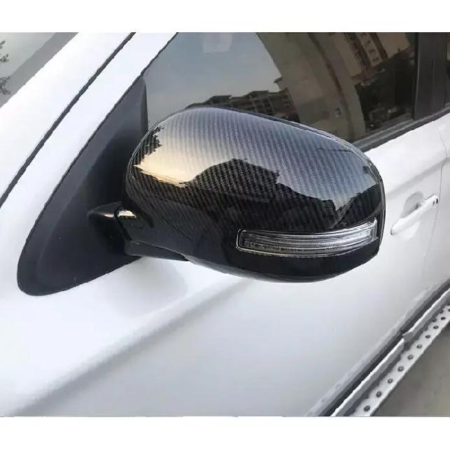Rearview Halft Mirror Cap Side Mirror Cover Exterior Sticker Wing Trims Car Accessories For Mitsubishi Outlander ASX 2013-