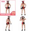 Verführerisches Bühnenoutfit für Nachtclubs Herren Halloween Clown Dessous
