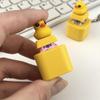 Canard Jaune Lumineux Son et Lumière Recharge Magnétique Jouet à Presser Porte-clés