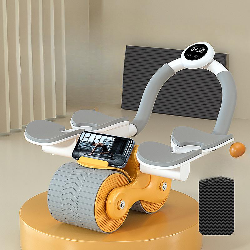 Abdominal Wheel Automatic Rebound Belly Wheel Abdominal Muscle Wheel Elbow Female Thin Belly Household Fitness Equipment Men's Equipment