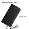 For Samsung Galaxy S25 Ultra Case Carbon Fiber Texture Wallet Stand Cover