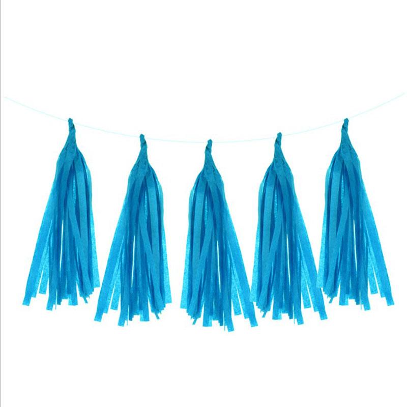5Pcs/Packs Paper/Foil Tassel Diy Set Garland Ribbon Balloons Baby Shower Birthdays Party Wedding Decoration Balloon Accessories