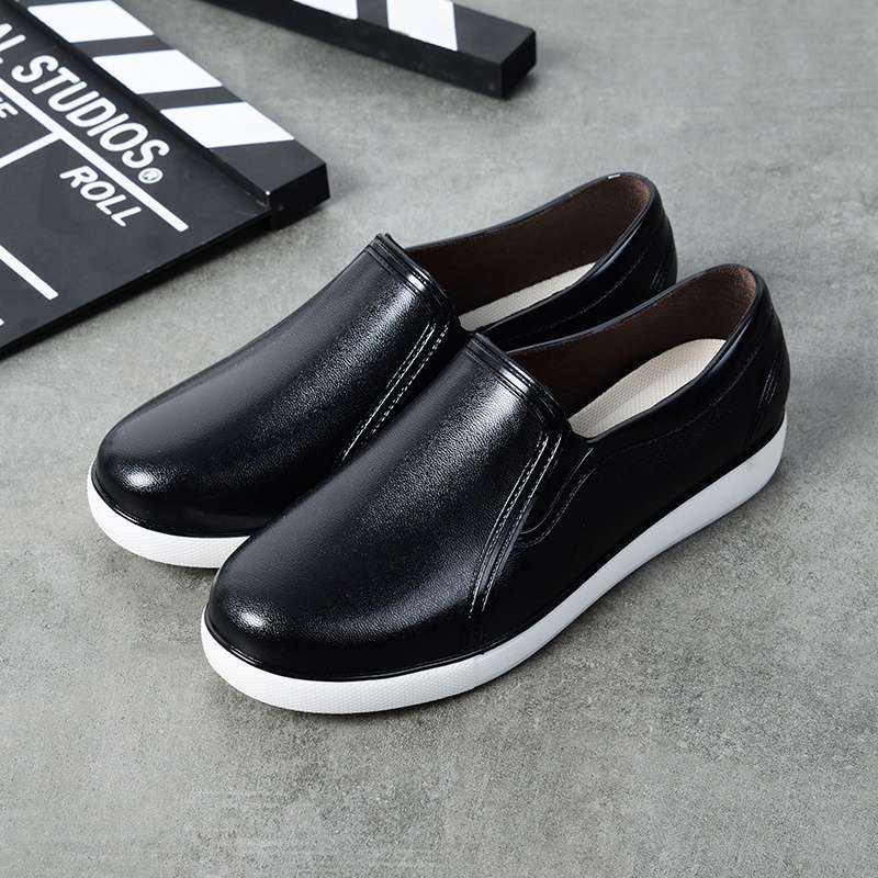 Spring and autumn casual rubber shoes women's shallow mouth low-top rain shoes women's short tube non-slip, waterproof and wear-resistant women's work