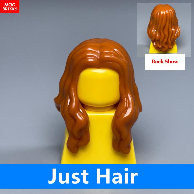 10pcs MOC Bricks 1014 1025 4cm Figure Female Women Hairs Assembled Particles Building Blocks Accessories Kids Toys Plastic Dolls
