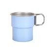 Multi-Purpose Portable Camping Mug 300ML 304 Stainless Steel Beer Mug Collapsible Handle Water Cup Outdoor Camping Travel Use