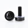 M6x16mm M6x20mm Black Carbon Steel Screw Nut Set For Rack Mount Server Cabinet Shelves Phillips Bolt Cage Nuts Kit 20Set M5 M6