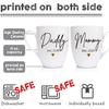 New Daddy & Mommy Est 2025 Coffee Mugs, Pregnancy Announcement, Prospective Parents Mugs Gift, New Parents Gift, Baby Reveal Mug, First Time Mommy