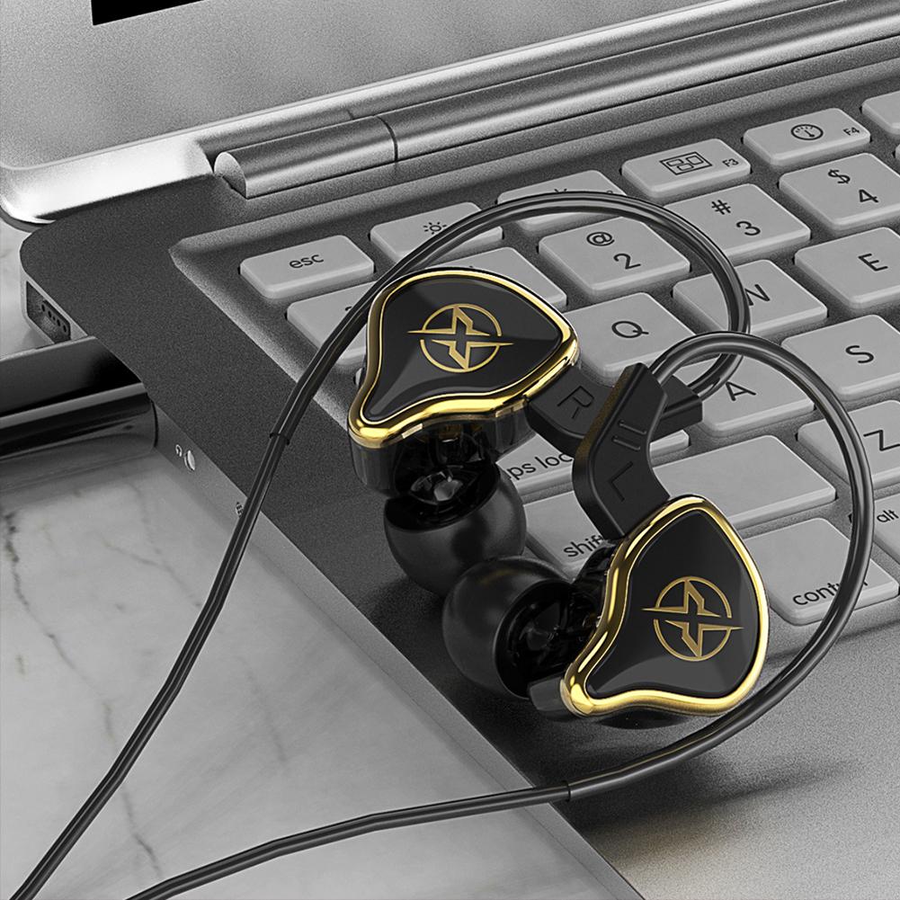 Wired Remote Control Earphones With Microphone Ergonomic Earphone Noise Cancelling PET Diaphragm for PC Computer PS4 PS5