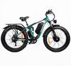 Baolujie DP-2603-DJ 1500*2 Dualmotor Elektrofahrrad 52V25AH Akku 26 Zoll Verbreiterter All-Terrain-Reifen E-Mountainbike Für Erwachsene