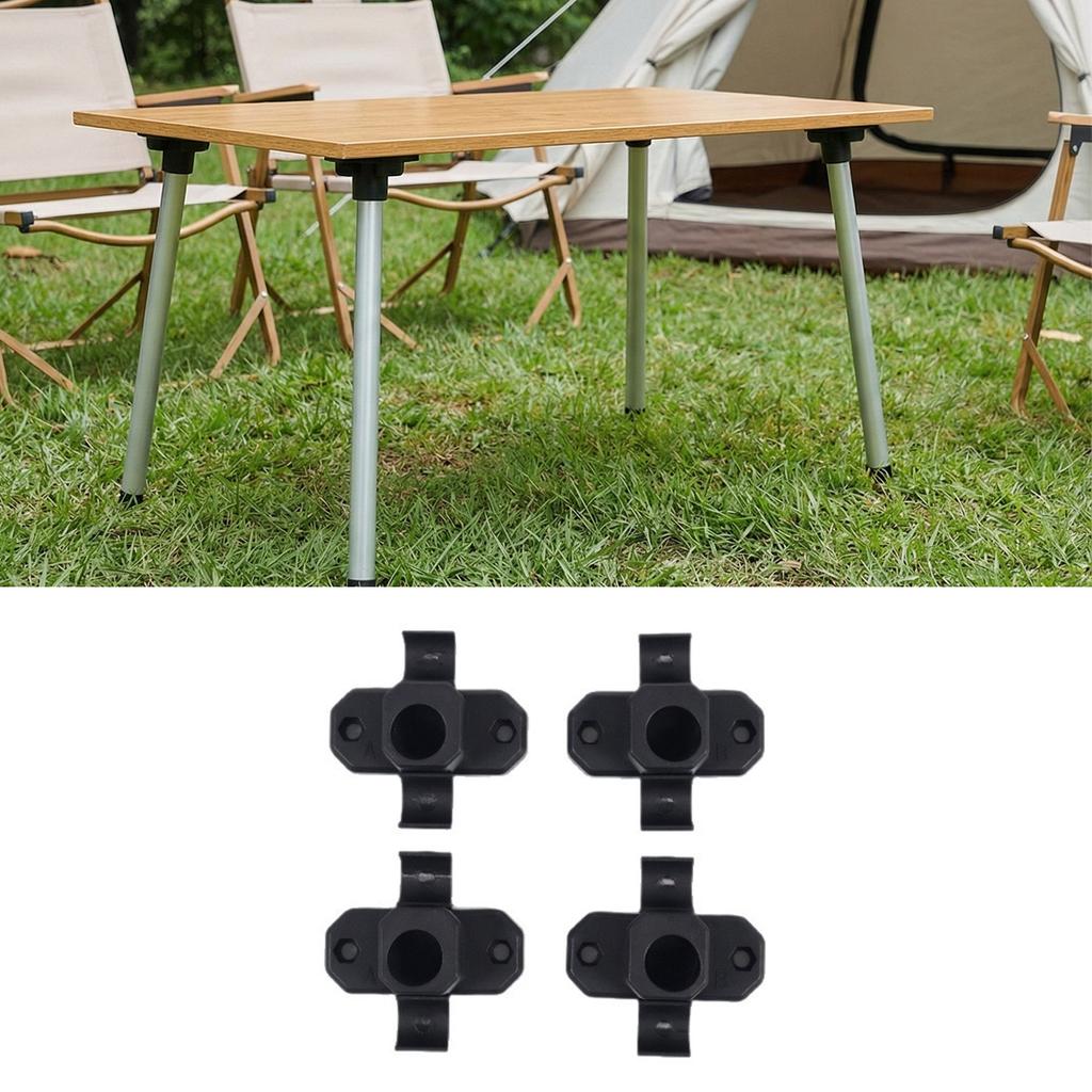 Practical Furniture Leg Connectors Hardware Nylon Texture for Camping Tables with Ergonomic Build and Quick Setups