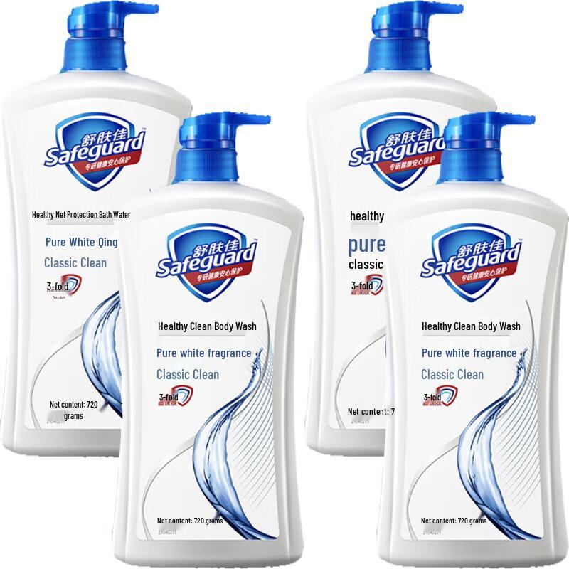 

Safeguard Pure White Fragrance Shower Gel (4 x 720g)