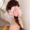 Romantic Ruffles Hair Scrunchies for Women Girls Oversized Hair Ties French Elastic Hair Bands Ponytail Holder Hair Accessories