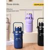 Double-Drink Student Large-Capacity Thermos Cup 316 Stainless Steel Sports Cross-Body Water Cup Special Cup for School and Travel