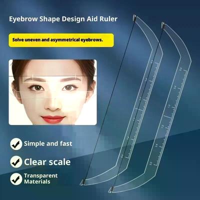 Linijka do mapowania brwi Microblading Szablon do makijażu permanentnego Nici do brwi Wstępnie nasączone tuszem Łuk i strzała Narzędzie pomocnicze do rysowania linii