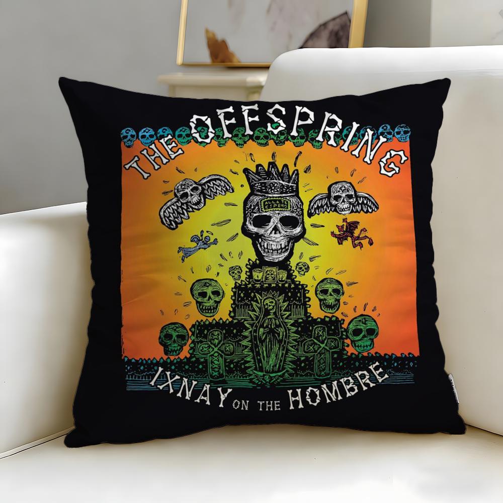 Trendy Tthe Offspringer Cushion Cover Soft  EasyWash Pillow Case  Versatile for Couch Bed Travel and Office