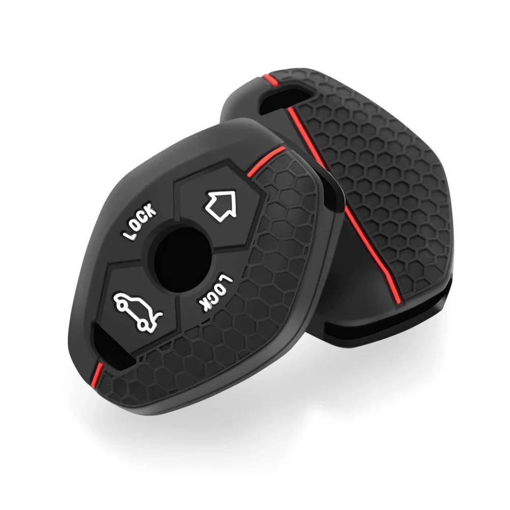 Étui porte-clés en silicone pour clé de voiture BMW E46, E53, X5, X3, E83, X3, E39, Série 7, 5, 3, 330i