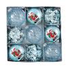 Decorations Christmas Balls 8cm PET PS Blue Gold Green Rose Gold Silver For Holiday Wedding Party Hanging Balls
