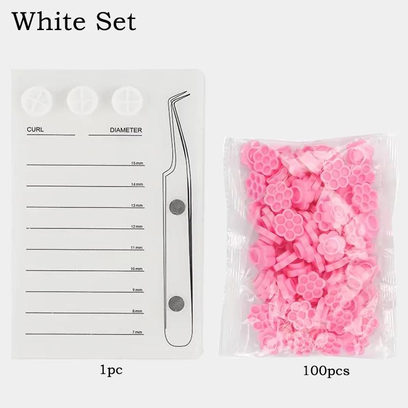 Eyelash Extension Scale Holder Magnetic Acrylic Lash Board Glue Pallet Cup Clean Hygienic False Eyelash Pad Eyelash Makeup Tools