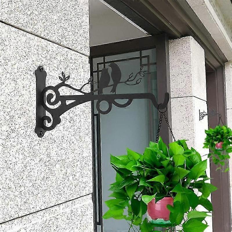 Metal Hanging Basket Hooks Solid With Screws Outdoor Plant Bracket Hook Plants Lantern 2pcs