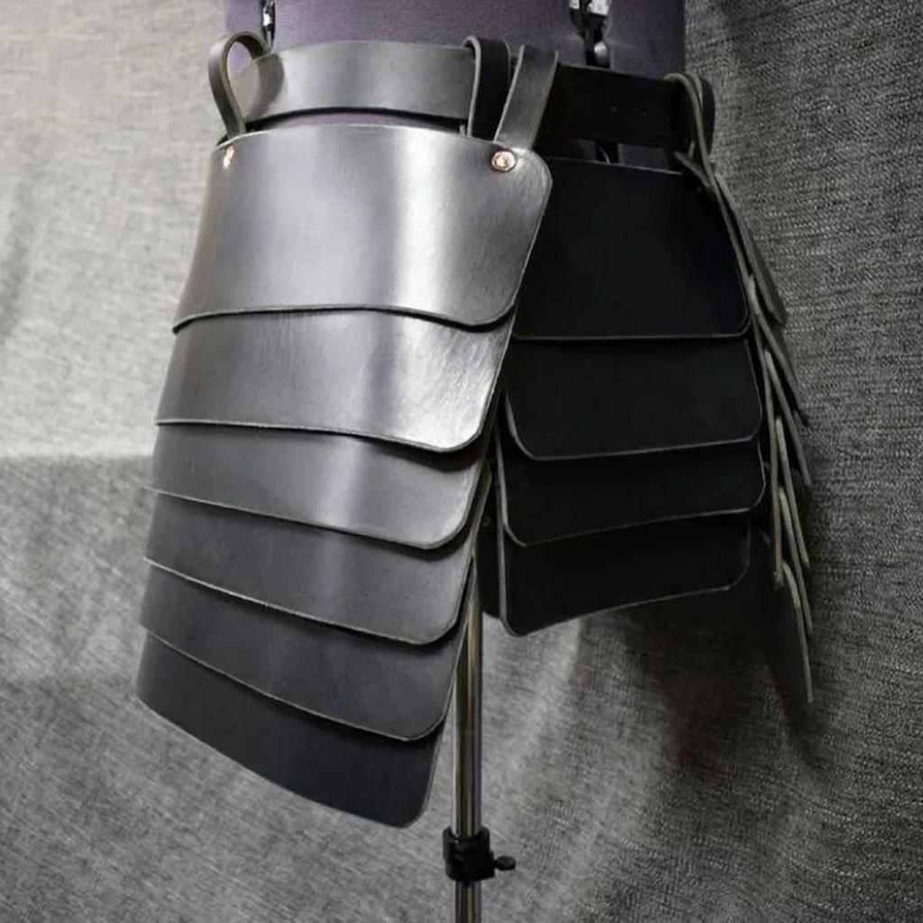 Medieval Viking Cosplay Dress with Belt Leg Guards Ancient Style Halloween Stage Costume