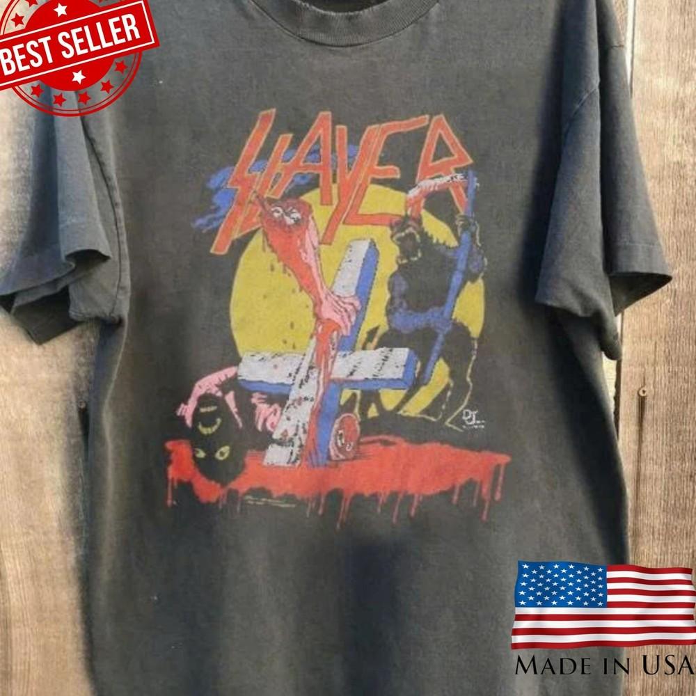 Slayer Heavy Metal Legend T Shirt Rock Band Tribute Tee South of Heaven Unisex T-Shirt M