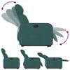 Recliner Chair with Lift Assist Dark Green Fabric
