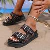 Thick-soled Belt-buckle Shoes, New Fashionable Sandals, Women's Casual Light Shoes